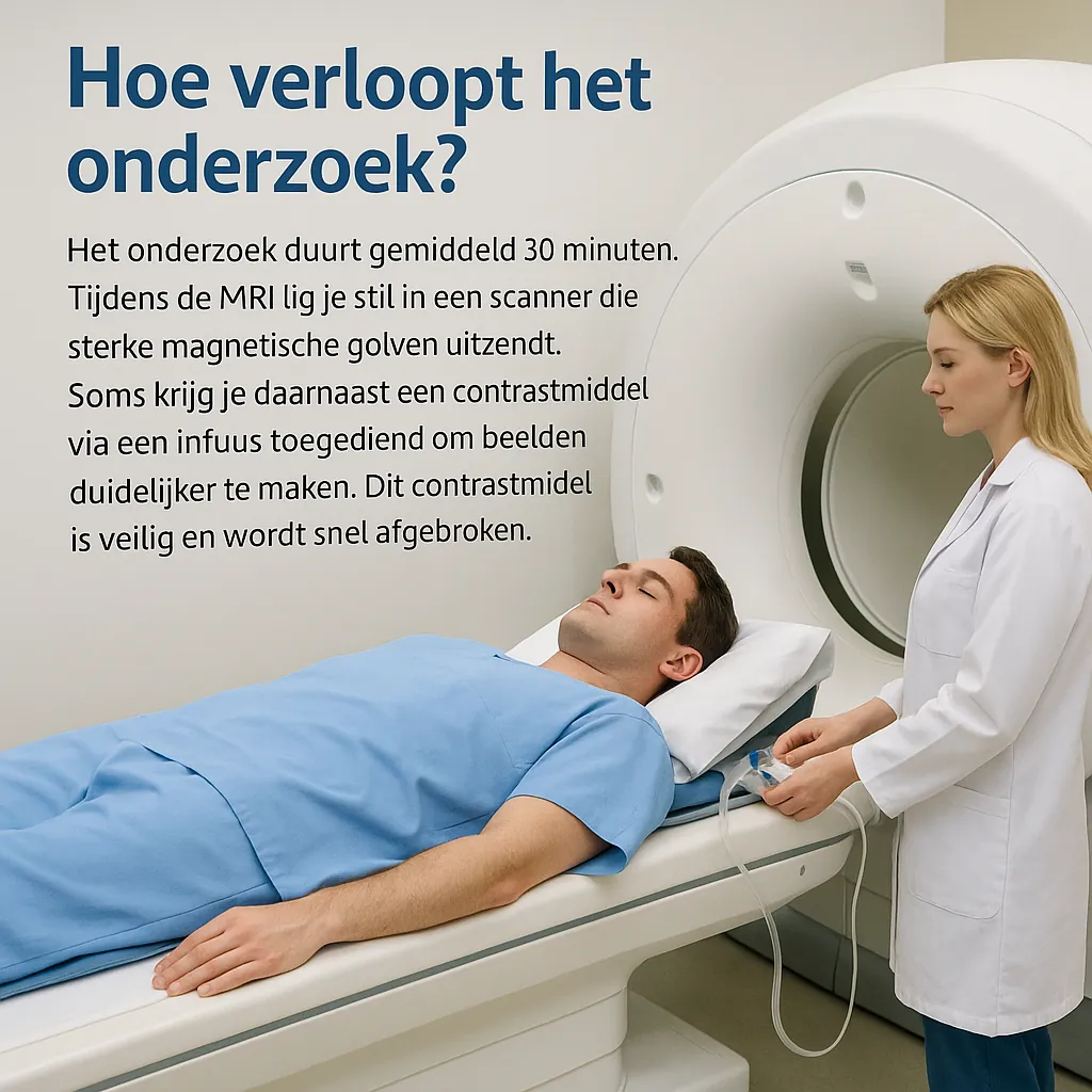 Verloop MRI halsvaten