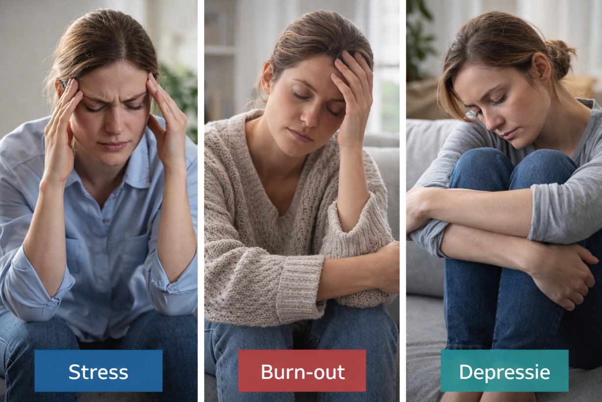 Stress, burnout of depressie