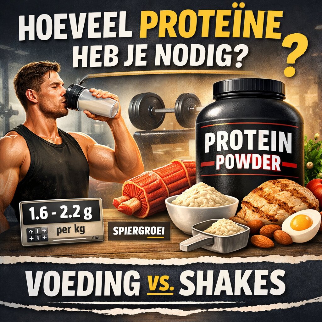 Hoeveel gram proteïne shake per dag voor droge spiermassa?