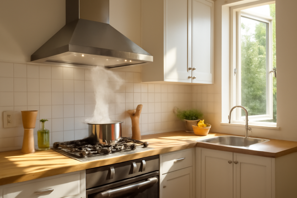 Luchtkwaliteit keuken verbeteren: zo bescherm je jezelf tijdens het koken