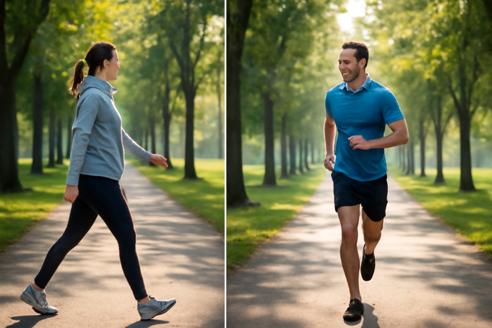 Wandelen versus hardlopen voor gezondheid: wat is beter voor jouw hart, gewicht en gewrichten?