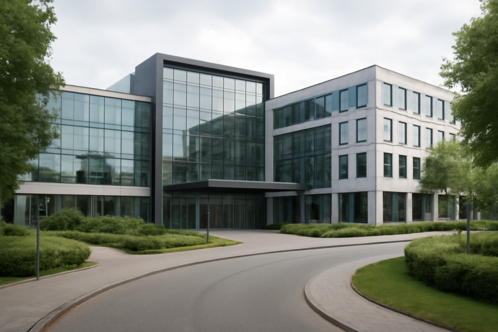 Moderne ziekenhuisgebouw van MST Medisch Spectrum Twente in Enschede