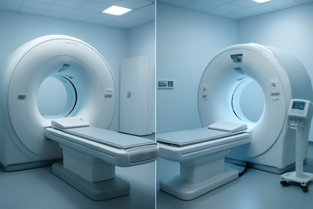 MRI scanner en CT scanner naast elkaar in een moderne radiologieafdeling